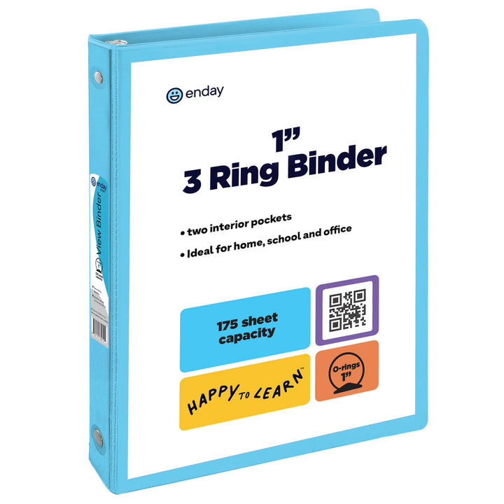 View Binder 1" O-Ring With 2 Pockets