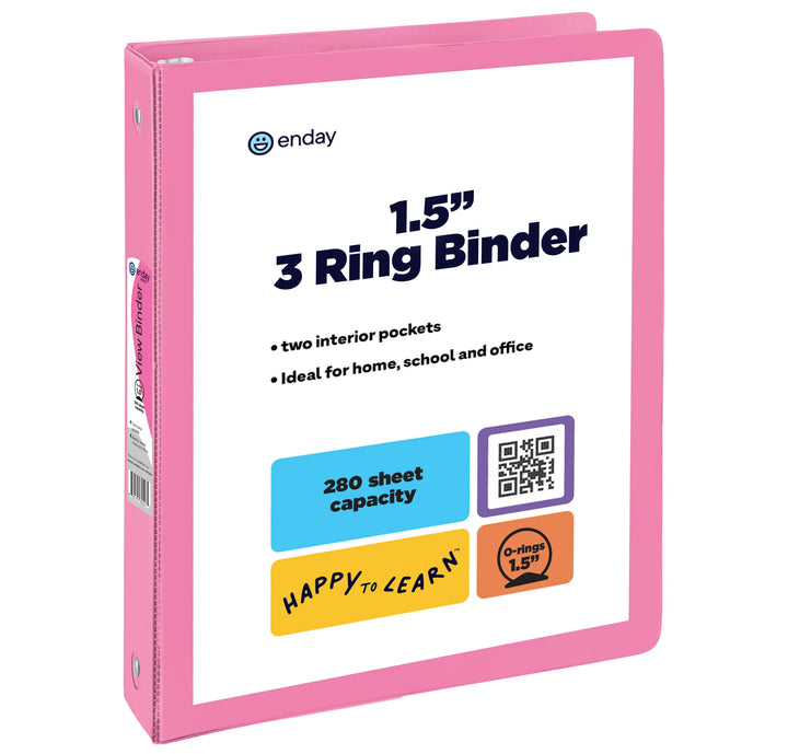 View Binder 1.5" O-Ring With 2 Pockets