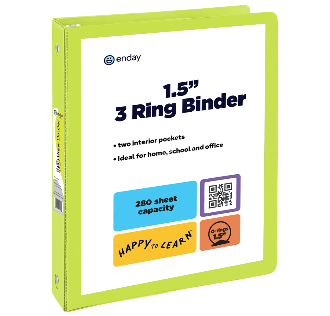 View Binder 1.5" O-Ring With 2 Pockets
