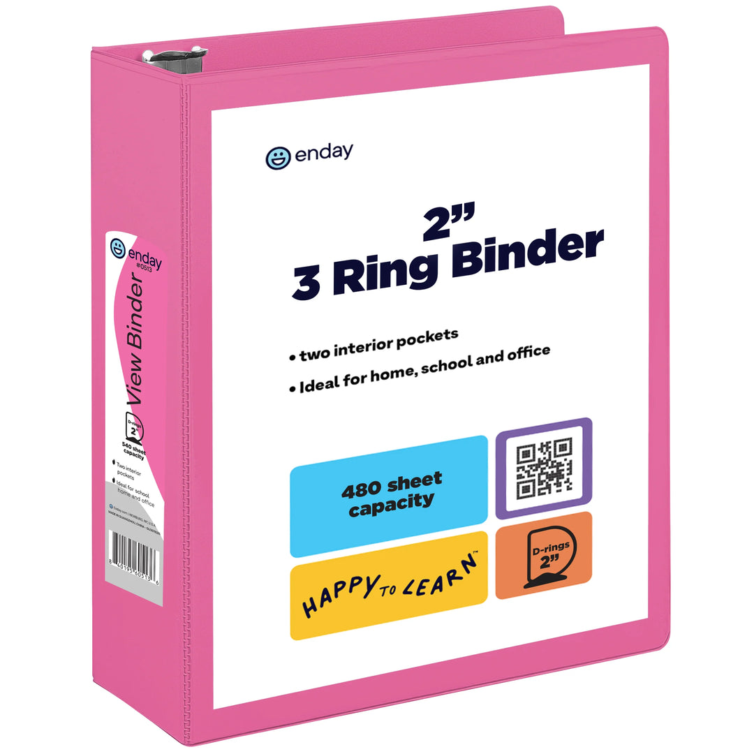 View Binder 2" D-Ring With 2 Pockets