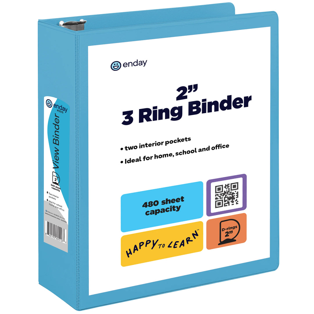 View Binder 2" D-Ring With 2 Pockets