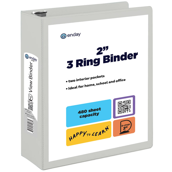View Binder 2" D-Ring With 2 Pockets