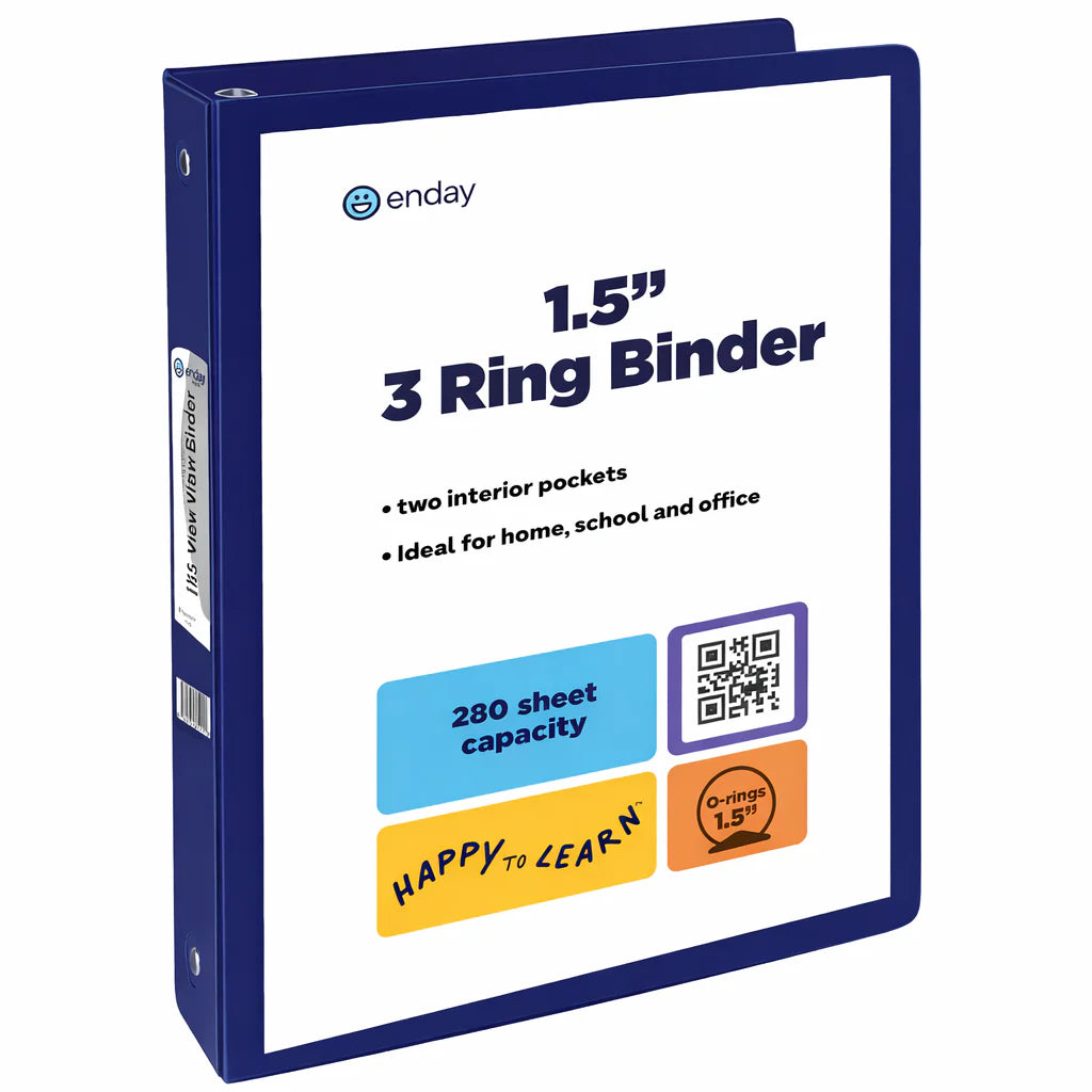 View Binder 1.5" O-Ring With 2 Pockets