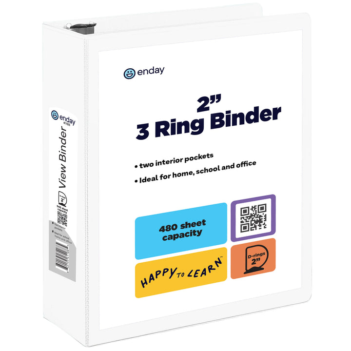 View Binder 2" D-Ring With 2 Pockets