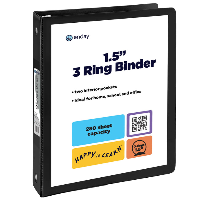 View Binder 1.5" O-Ring With 2 Pockets