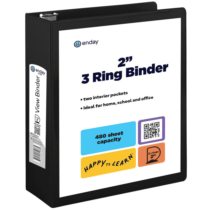 View Binder 2" D-Ring With 2 Pockets