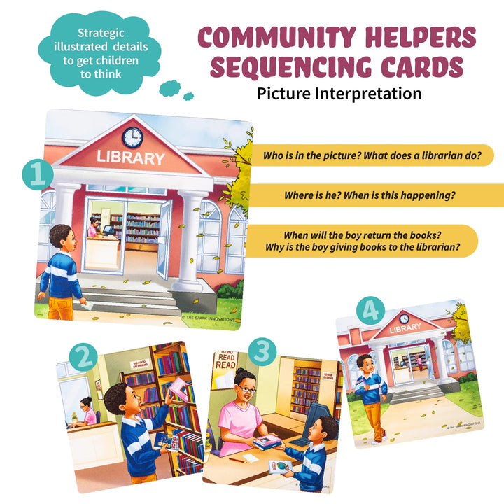 SPARK SEQUENCE CARDS COMMUNITY HELPERS