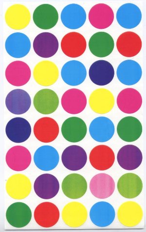 COLOR CODING - 18MM  3/4" ASSORTED 25 SHEETS