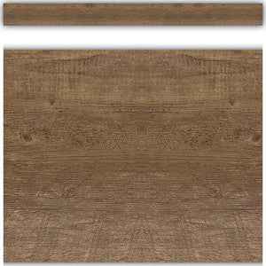 STRAIGHT BORDER: BROWN WOOD - 3"X35'