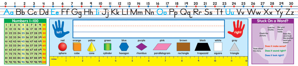 DESK PLATE: QUICK STICK MANUSCRIPT 17.5"X4" - 30 PACK