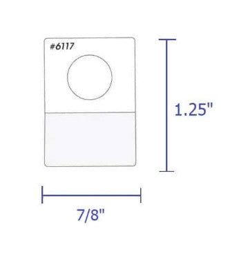 HANG TABS: CIRCLE HOLE - 36 PACK