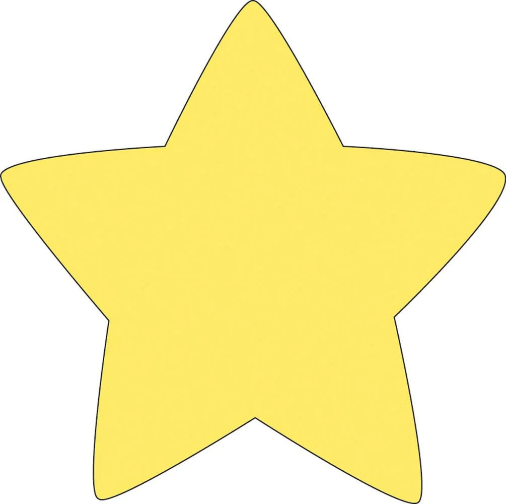 STICKY NOTEPAD: STAR 3"X3" - 50 PACK