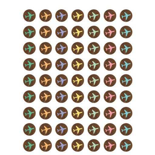 STICKERS: CHART SEAL AIRPLANES - 378 STICKERS