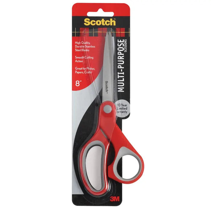 3M SCOTCH SCISSORS MULTIPURPOSE 8"