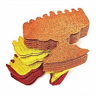 STICKERS -  FOAM GLITTER MENORAH 2.5” 24 PACK
