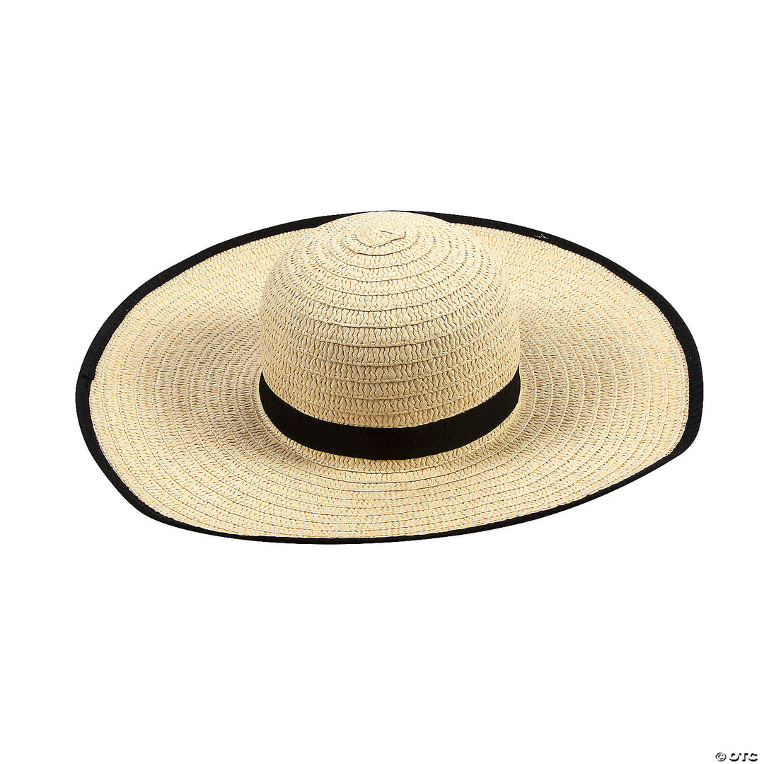 Adult’s Sun Straw Hat with Black Band