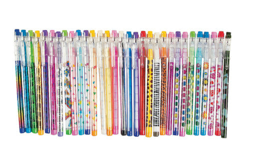 Stacking Point Pencils - Assorted Designs 20- 25pcs