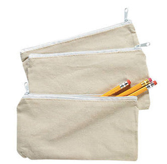 CANVAS PENCIL CASES 12/BAG