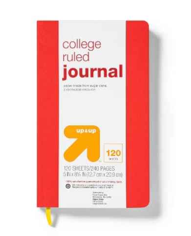 COLLEGE RULED JOURNAL 5"x8.25"