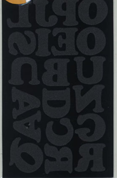 IRON ON LETTERS  BLACK 1.5 INCH