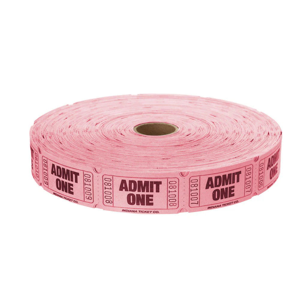 Raffle Tickets Single Admit One 2000 Pack