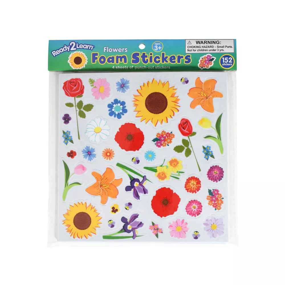 FOAM FLOWER STICKER 152PC