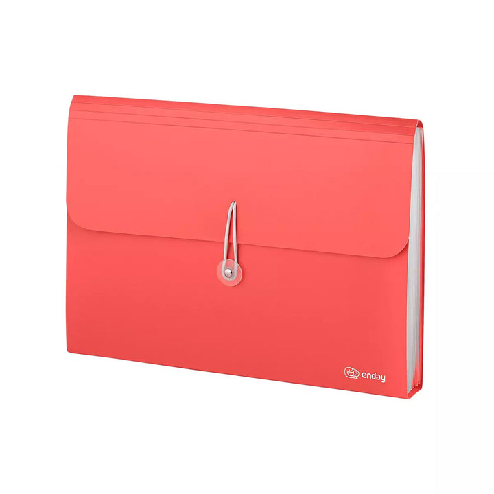 POLY EXPANDING FILE  7-POCKET  LETTER SIZE - RED