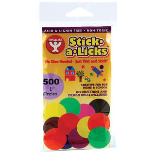 STICK-A-LICKS - 1" CIRCLES 500 PACK