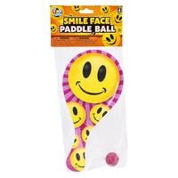 PADDLEBALL - 10" SMILE FACE