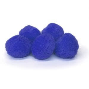 POM POMS: 1"   ROYAL BLUE 100 PACK - Creative Kids