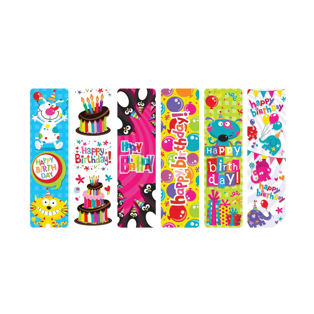 HAPPY BIRTHDAY BOOKMARKS ASSORTED DESIGNS