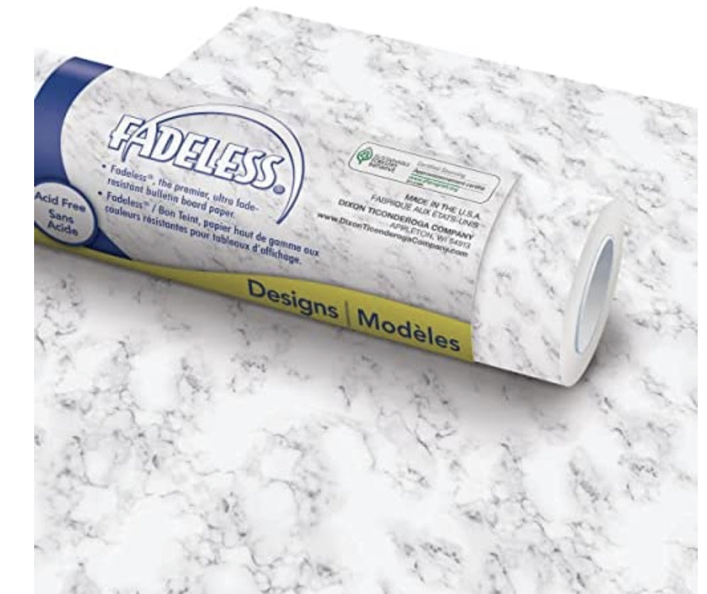FADELESS  BACKING PAPER 48"x12&