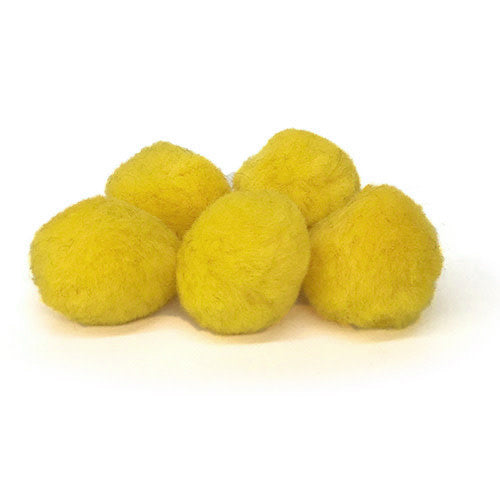 POM POMS: 1" YELLOW 100 PACK - Creative Kids