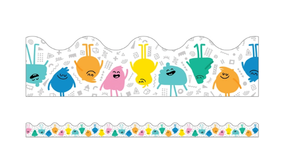 SCALLOPED BORDER: HAPPY PLACE - 2 3/4"X39&