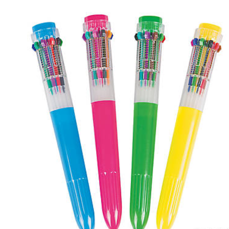 SHUTTLE PEN 10 COLOR - 12 PACK