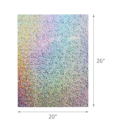 HOLO  BOARD: 20X26 SILVER  SPARKLE
