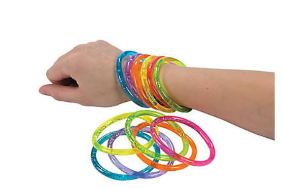 BRACELET WATER GLITTER 12PCS - Creative Kids