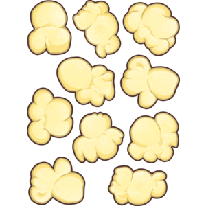 CUT-OUTS: POPCORN 6" 30 PACK