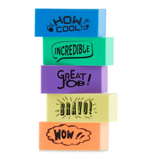 REWARD ERASERS - Container/100pcs