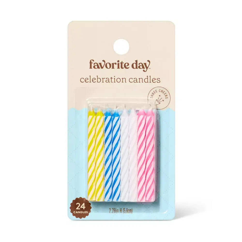 BIRTHDAY CANDLES 2.25" - 24 PACK