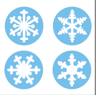 INCENTIVE STICKER: SNOWFLAKE 864 PC - Creative Kids