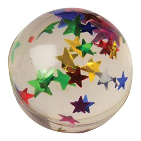 GLITTER STAR BOUNCE BALL - 12 PACK - Creative Kids
