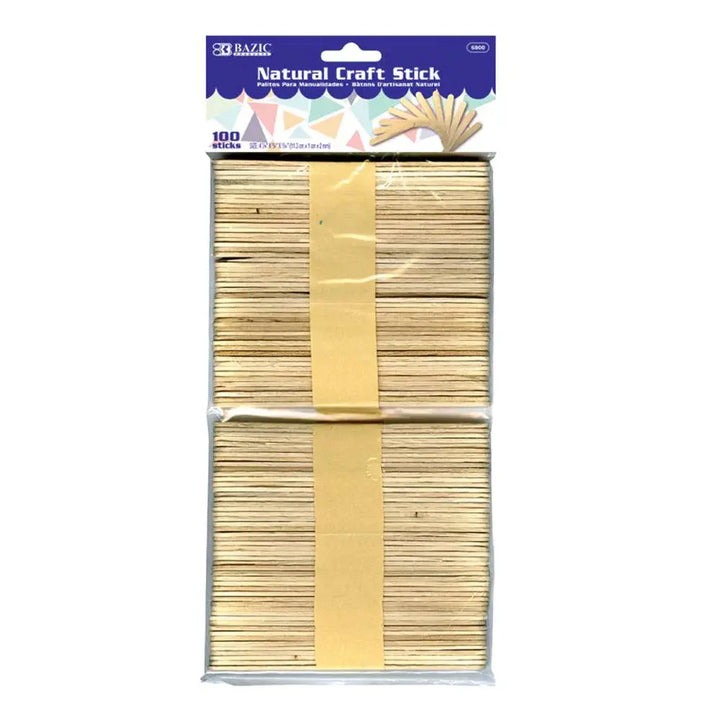 CRAFT STICKS: 4.5" 100 PACK