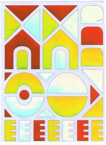 STICKERS: METALLIC  YERUSHALAYIM 10 - SHEETS