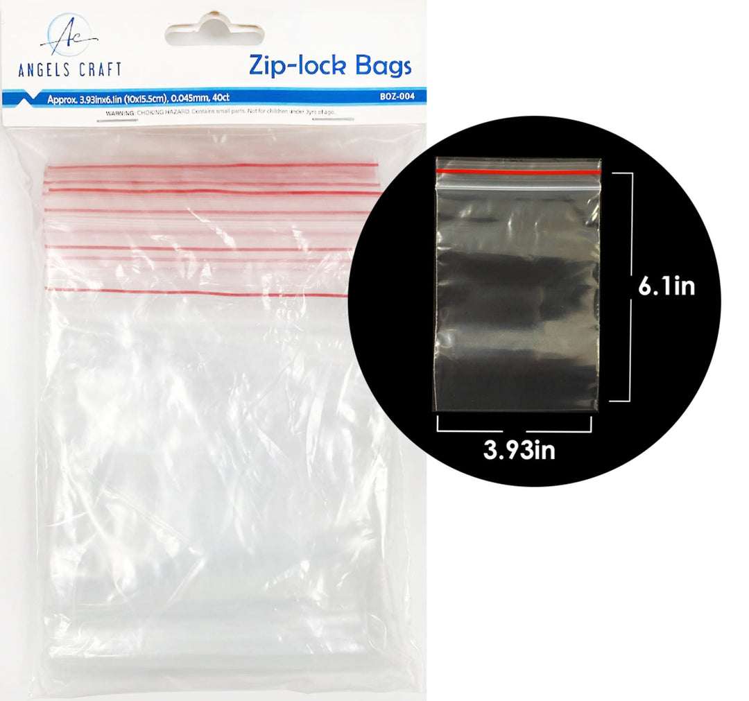 ZIP LOCK  BAGS  4"X6" - 40 PACK