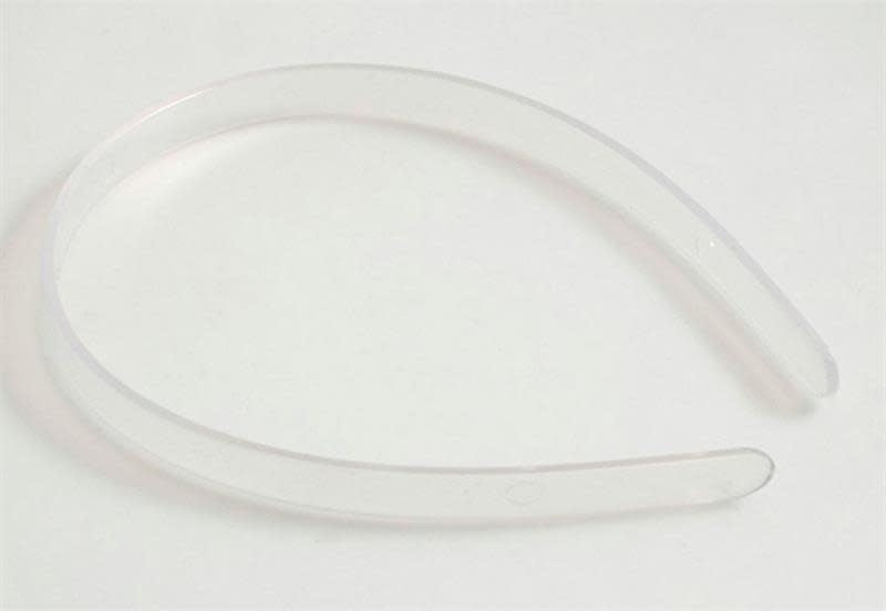 CLEAR HEADBAND: .25" - 12 PACK