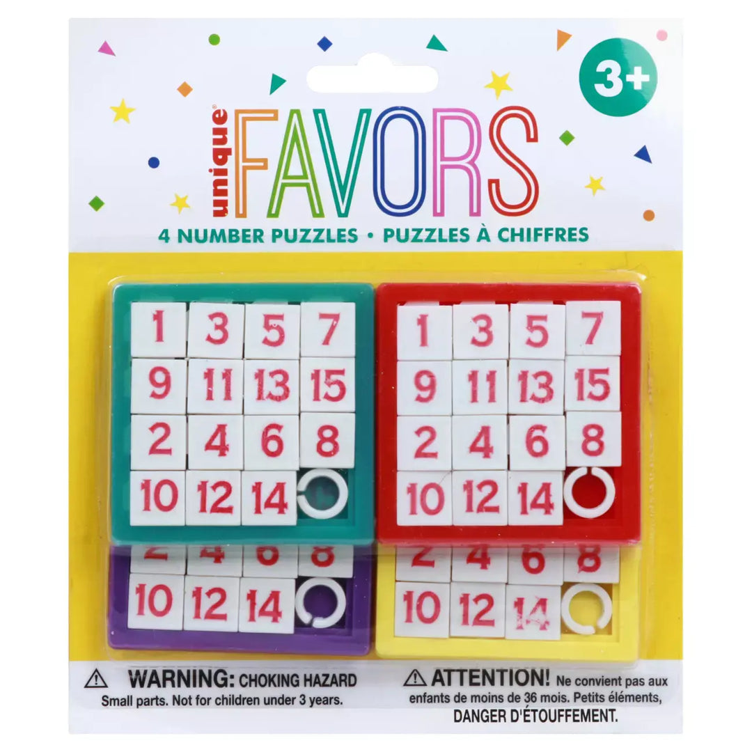 NUMBER PUZZLES - 4 PACK