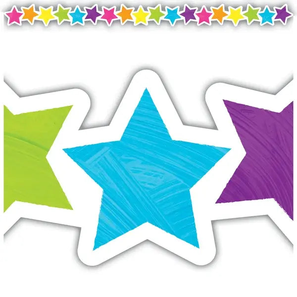 DIE CUT BORDER BRIGHTS FOREVER STARS - 2 3/4"X35&