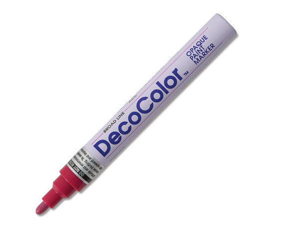 DECOCOLOR PAINT MARKER BROAD CRIMSON LAKE