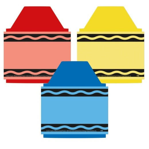 CUT-OUTS: CRAYOLA CRAYONS ASSORTED COLORS 5.5"X5.5" 36 PACK